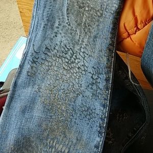 Jeans custom Painted
